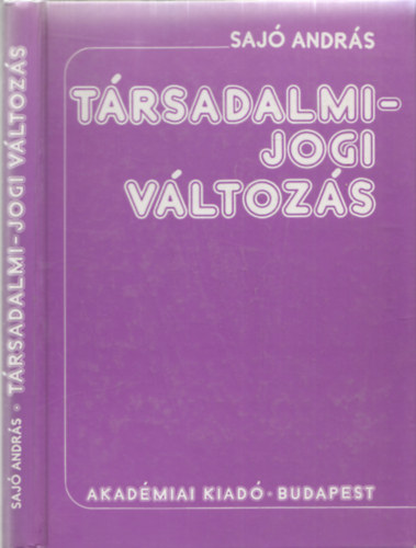 Saj Andrs - Trsadalmi-jogi vltozs