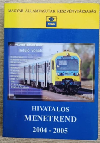 Hivatalos menetrend 2004-2005 - MV