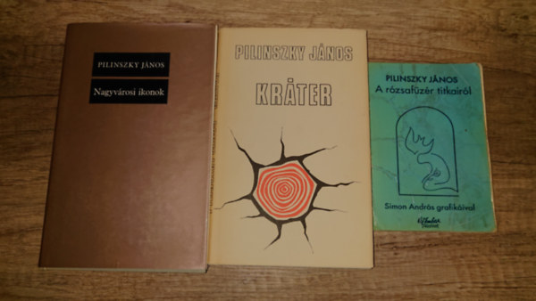 3 kiadv�ny Pilinszkyt�l: A r�zsaf�z�r titkair�l, Nagyv�rosi ikonok, Kr�ter