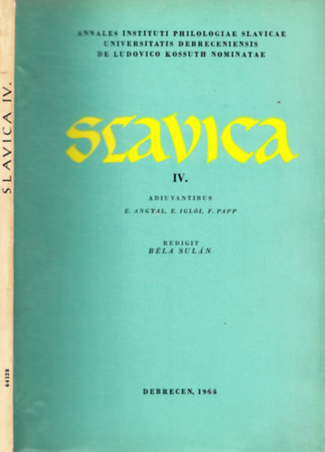 Slavica IV.