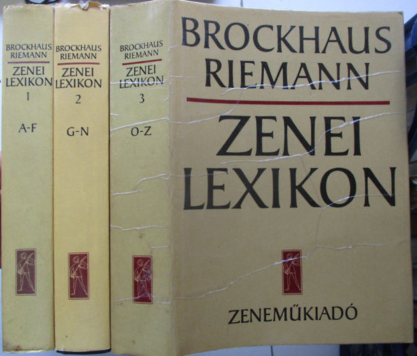 Brockhaus-Reimann - Zenei lexikon (Brockhaus) 1-3.