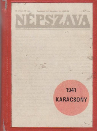 Npszava - 1941 karcsony (miniknyv)