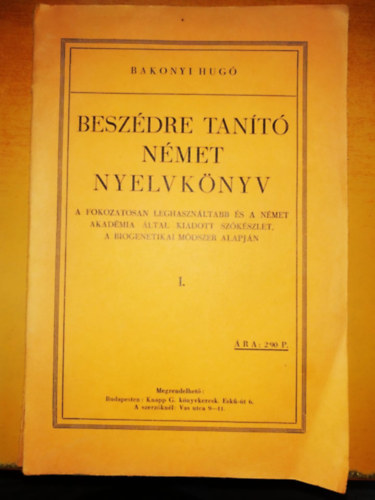 Bakonyi Hug - Beszdre tant nmet nyelvknyv I.