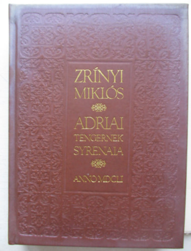 Adriai tengernek syrenaia (reprint kiadás)