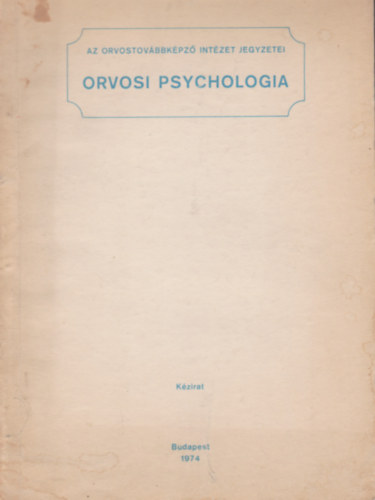 Orvosi psychologia