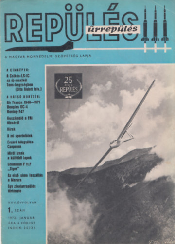 Rep�l�s, �rrep�l�s 1972. XXV. �vfolyam/1-12. (Teljes �vfolyam, lapsz�monk�nt)