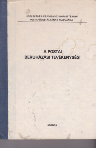 A postai beruhzsi tevkenysge