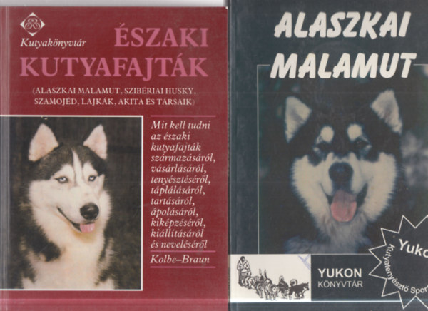 2 db. kutyafajta le�r�s (�szaki kutyafajt�k + Alaszkai malamut)