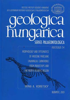 Geologica hungarica - Series Palaeontologica - Fasciculus 54