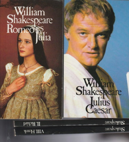 4 db Shakespeare-drma: VIII.Henrik + II. Richard + Julius caesar + Romeo s Julia