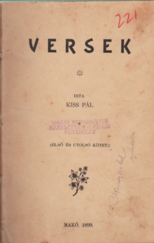 Versek-( Els s utols ktet )