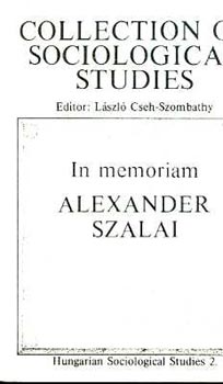 Cseh-Szombathy Lszl  (szerk.) - Collection of sociological studies