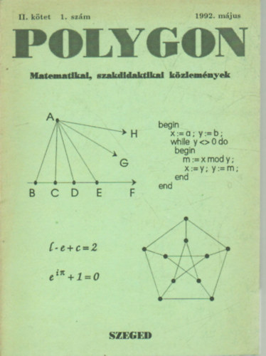 Polygon -Matematikai, szakidaktikai kzlemnyek 1992 mjus