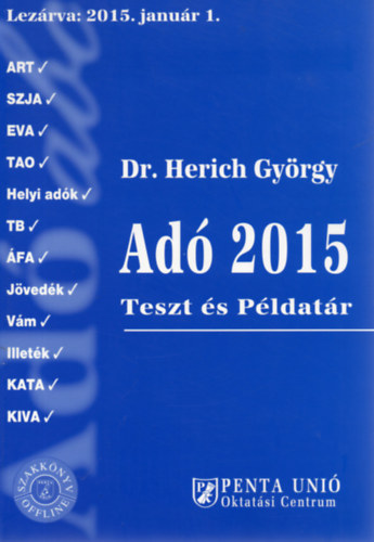 Dr. Herich Gyrgy - Ad 2015 - Teszt s pldatr