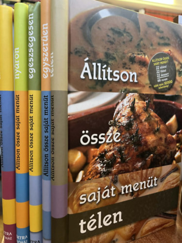 �ll�tson �ssze saj�t men�t t�len/ny�ron/egyszer�en/eg�szs�gesen/mediterr�n �telekb�l (5 db k�nyv)