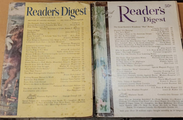 Reader's Digest Association - 2 db Reader's Digest, angol nyelv (szrvnyszmok)