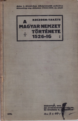 A magyar nemzet trtnete 1526-ig