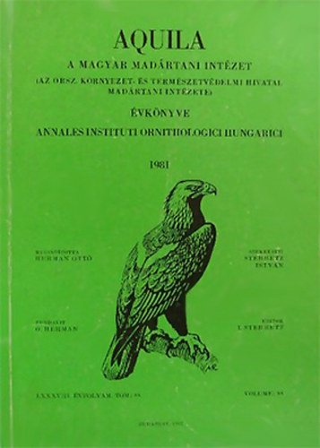 Aquila:A Magyar Madrtani Intzet vknyve 1981