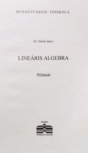 Line�ris algebra- P�ldat�r