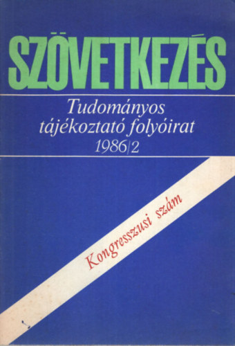 Szvetkezs Tudomnyos tjkoztat folyirat 1986/2