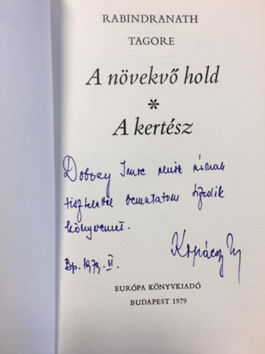 A n�vekv� hold - A kert�sz