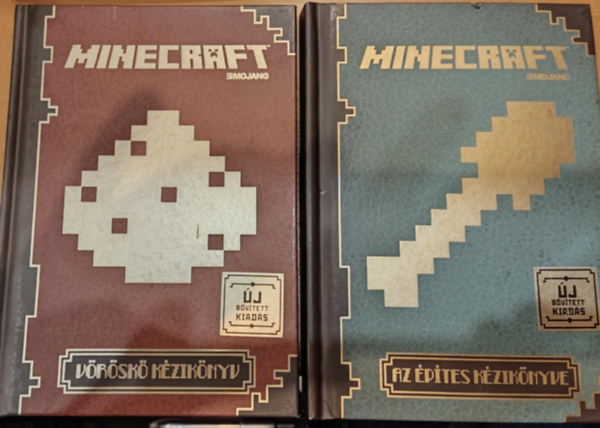 2 db Minecraft Mojang: Vrsk kziknyv + Az pts kziknyve