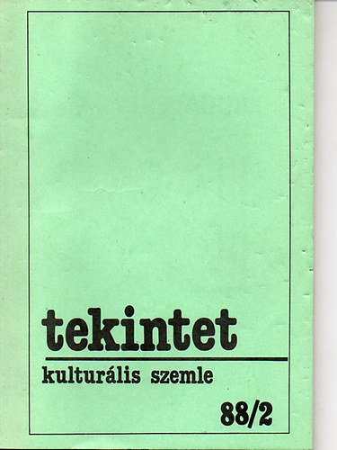 Tekintet - kulturlis szemle 1988/2