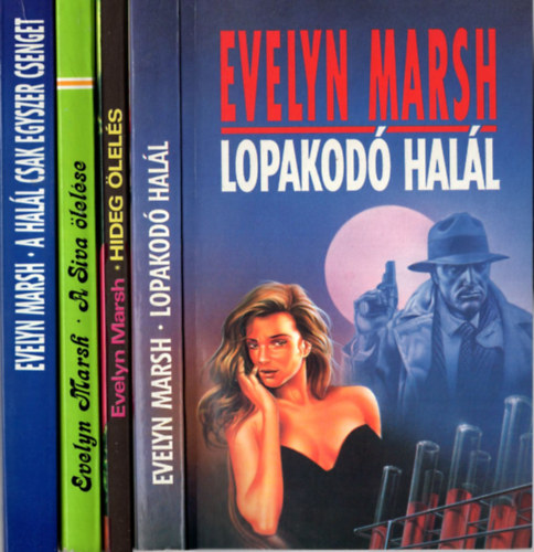 4 db Evelyn Marsh: A kbulat ra, Gyilkossg a tivoliban, Torkodbl a sikoly, Hallos dzis.