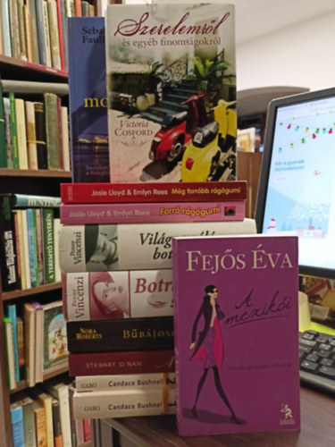 Nora Roberts, Candace Bushnell Fejs va - Knyvcsomag, 10 db. Romantikus irodalom. A mexiki+Sohase mondd+Szerelemrl s egyb finomsgokrl+Mg forrbb rggumi+Vilgraszl botrny+Botrnyos szerelem+Bbjosok+A h felesg+Brmi ron1-2.