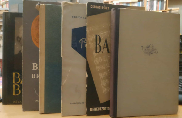 6 db Bart�k B�la: Bart�k tan�r �r; Bart�k; Besz�lget�sek Bart�k B�l�val; �n�letrajz - �r�sok a zen�r�l; Bart�k Brevi�rium; Bart�k B�la levelei