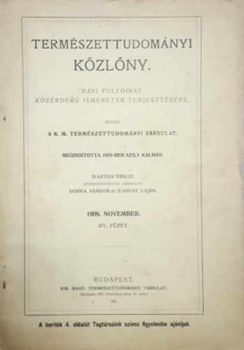 Termszettudomnyi kzlny 1908