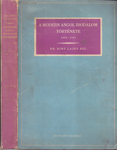 A modern angol irodalom trtnete (1890-1941)