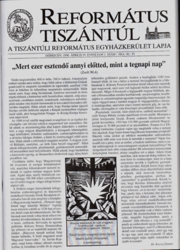 Reformtus Tiszntl 1996. vfolyam (teljes)