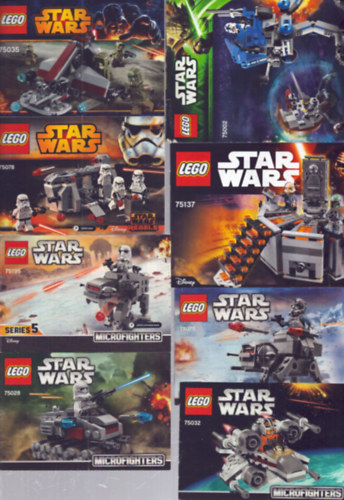 8 db Lego Star Wars j�t�k �sszeszerel�si �tmutat�