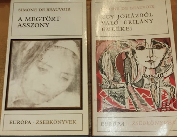 2 db Simone de Beauvoir: A megtrt asszony + Egy jhzbl val rilny emlkei