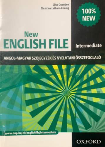 New English File Intermediate - angol-magyar szjegyzk s nyelvtani sszefoglal
