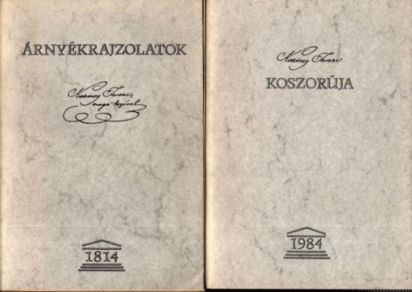 rnykrajzolatok + Kazinczy Ferenc koszorja (2 db)
