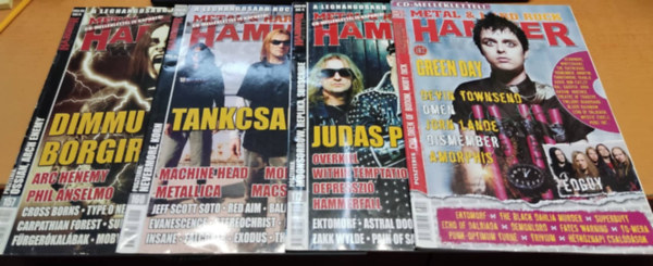 4 db Metal & Hard Rock Hammer magazin, szrvnyszmok