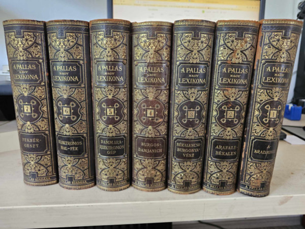 A Pallas nagy lexikona I-VII. (1-7) I., II., III., IV., V., VI., VII. - 1., 2., 3., 4., 5., 6., 7.-