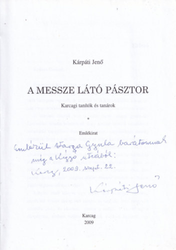 A messze lt psztor (dediklt)
