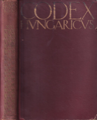 Magyar Trvnytr- 1914. vi trvnyczikkek (Corpus Juris Hungarici)