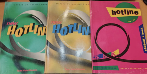 3 db Student's Book: Hotline Starter + New Hotline intermediate + New Hotline pre-intermediate