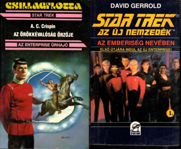 David Gerrold A. C. Crispin - 2 db. Star Trek ktet (Az rkkvalsg rzje + j nemzedk. Az emberisg nevben)