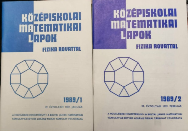 K�z�piskolai Matematikai Lapok - Fizika rovattal 1989/1.-2.