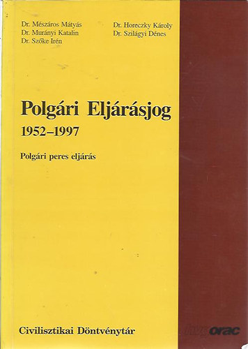Polgri eljrsjog 1952-1997 - Polgri peres eljrs
