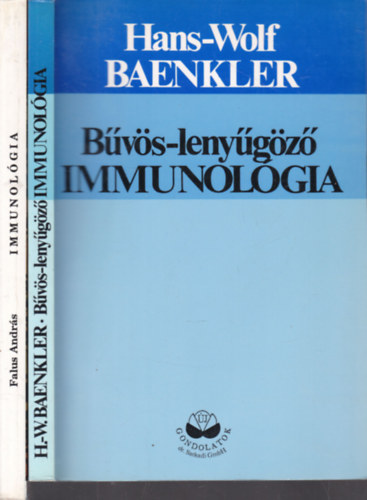 Falus Andr�s Hans-Wolf Baenkler - 2 db. immunol�gia k�nyv (B�v�s-leny�g�z� immunol�gia + Immunol�gia- �lettani �s molekul�ris alapok)