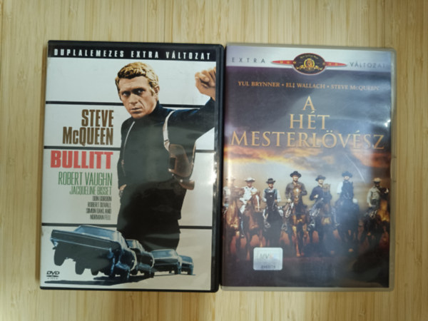 Robert Vaughn, Yul Brynner Steve McQueen - 2 klasszikus Steve McQueennel: Bullit (duplalemezes, extra v�ltozat), A h�t mesterl�v�sz