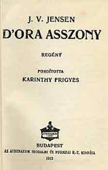 J.V. Jensen - D'Ora asszony