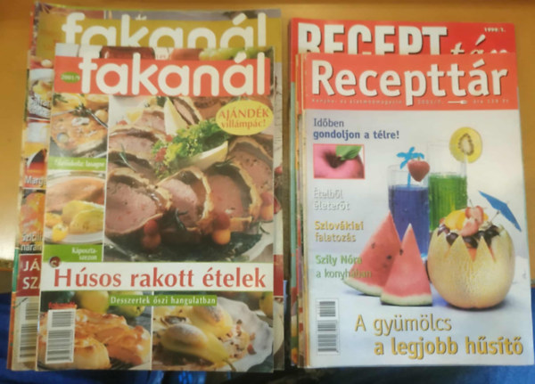 15 db gasztro jsg (Recepttr, fakanl vegyesen)