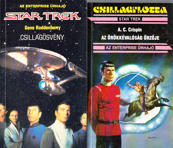 2 db. Star Trek kalandreg�ny (Csillag�sv�ny + Az �r�kk�val�s�g �rz�je)